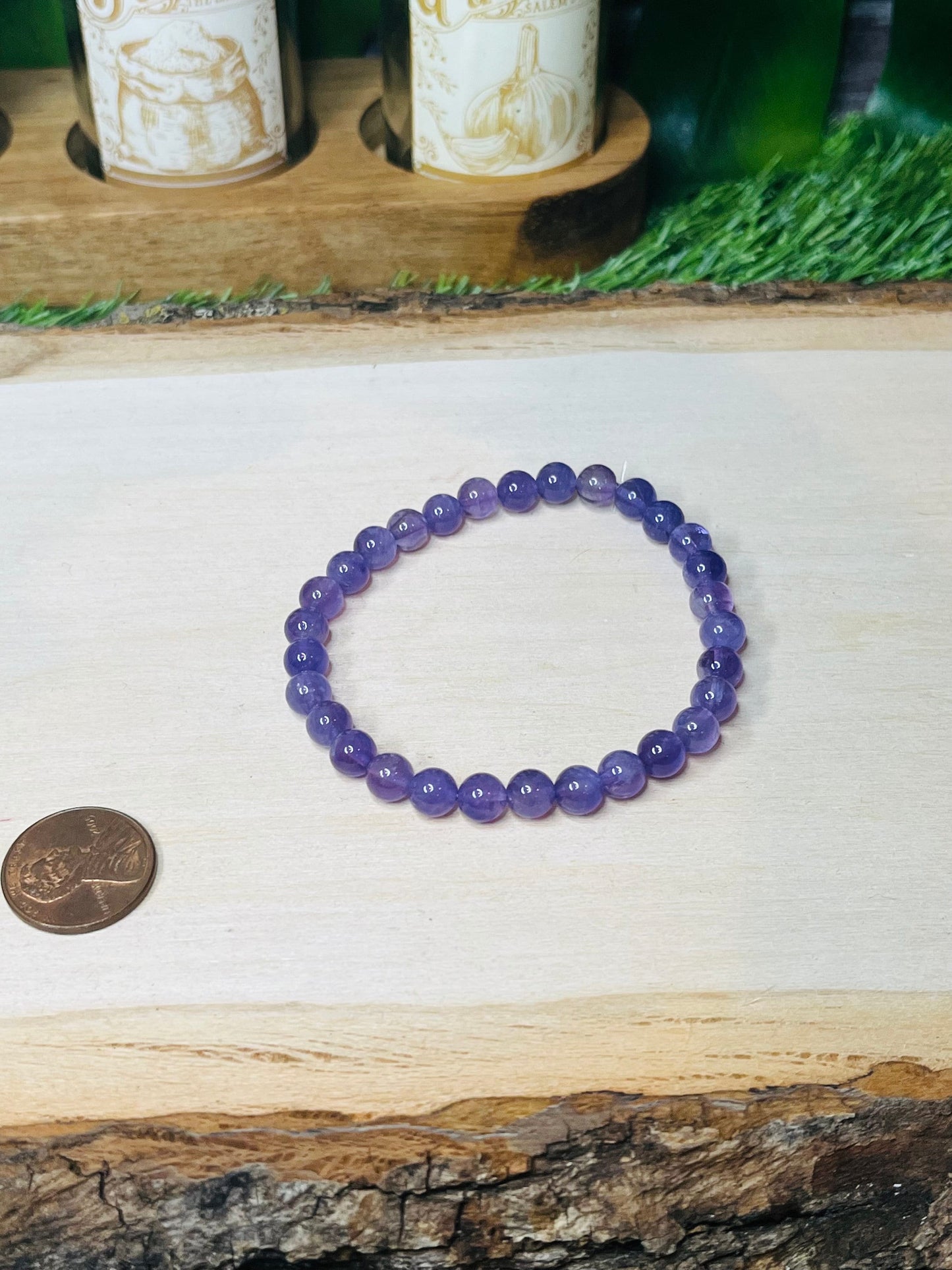 Amethyst Stretchy Bracelet High Quality