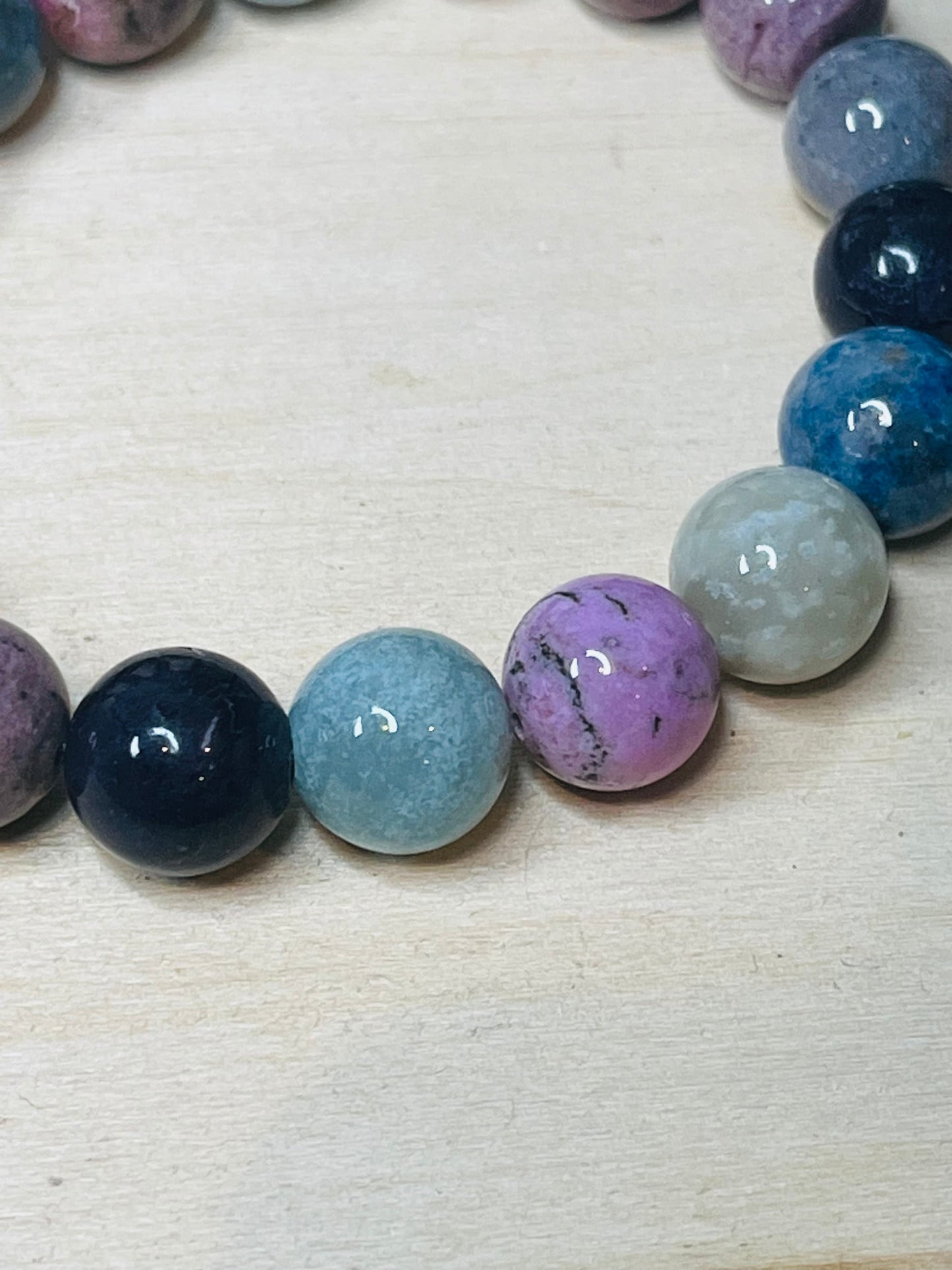 Rainbow Trolleite 10mm Stretchy Bracelet