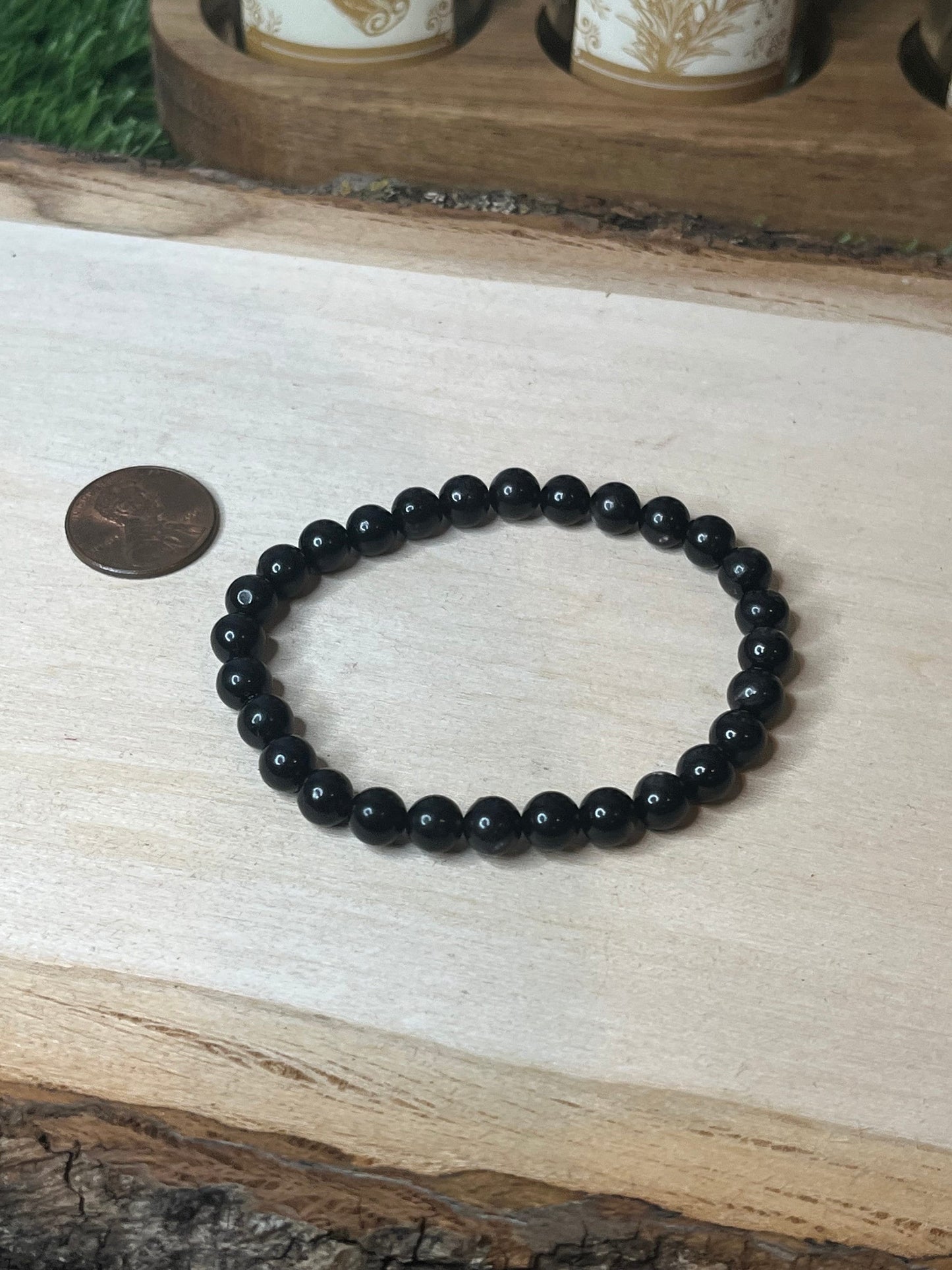 Hypersthene 6mm Stretchy Bracelet