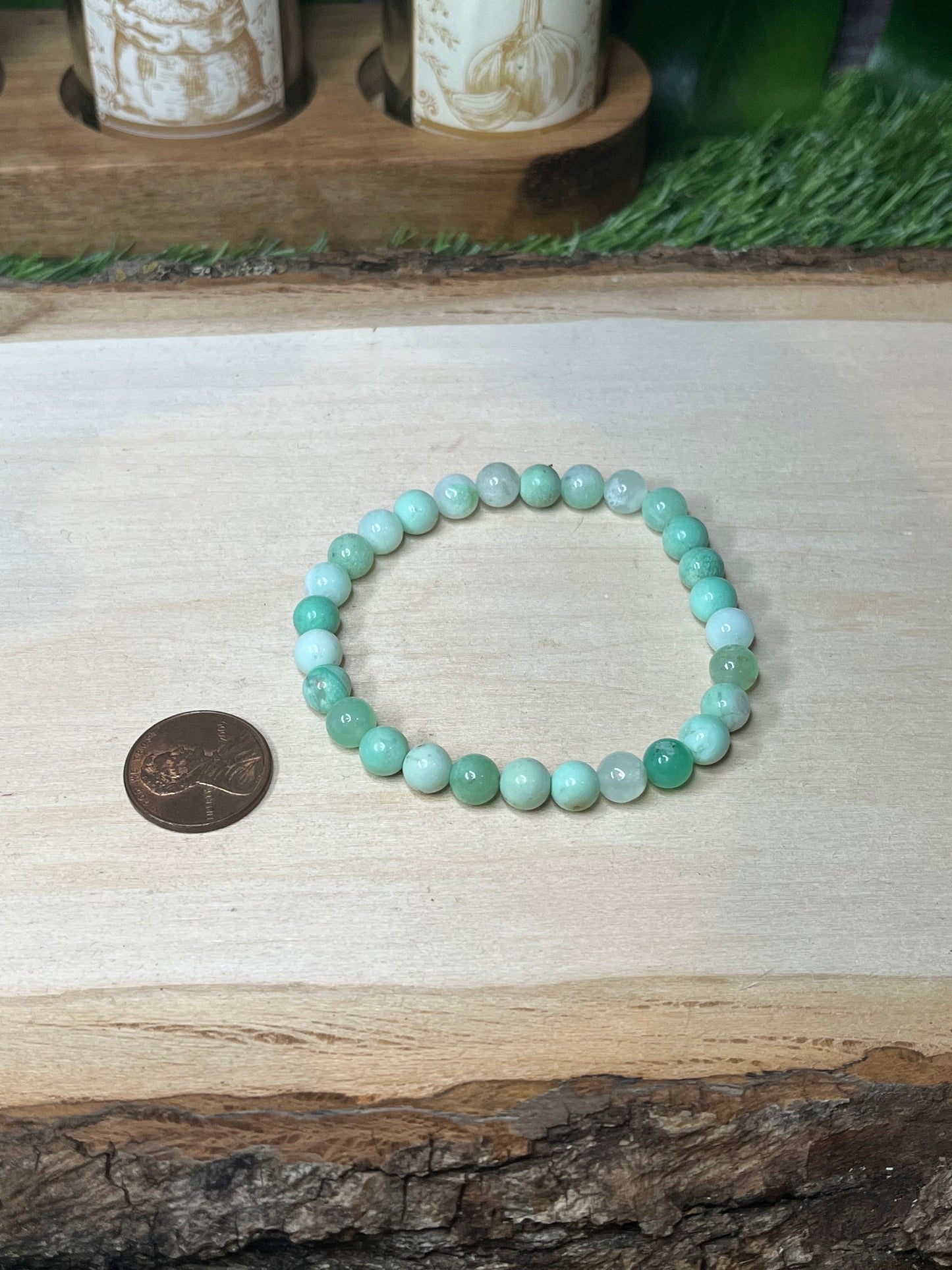 Chryophase 6mm Stretchy Bracelet