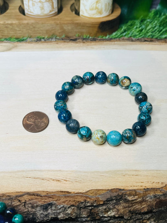 Shattuckite 10mm Stretchy Bracelet